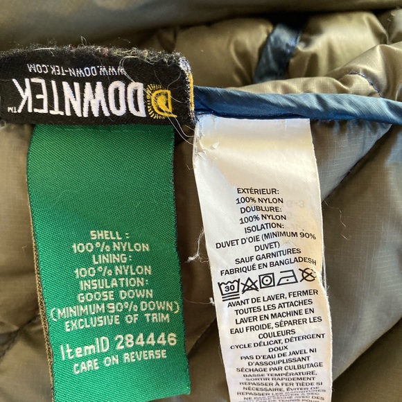 Full Length Down LL Bean Ultralight 850 Navy Women’s coat - Picture 6 of 6